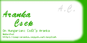 aranka csep business card